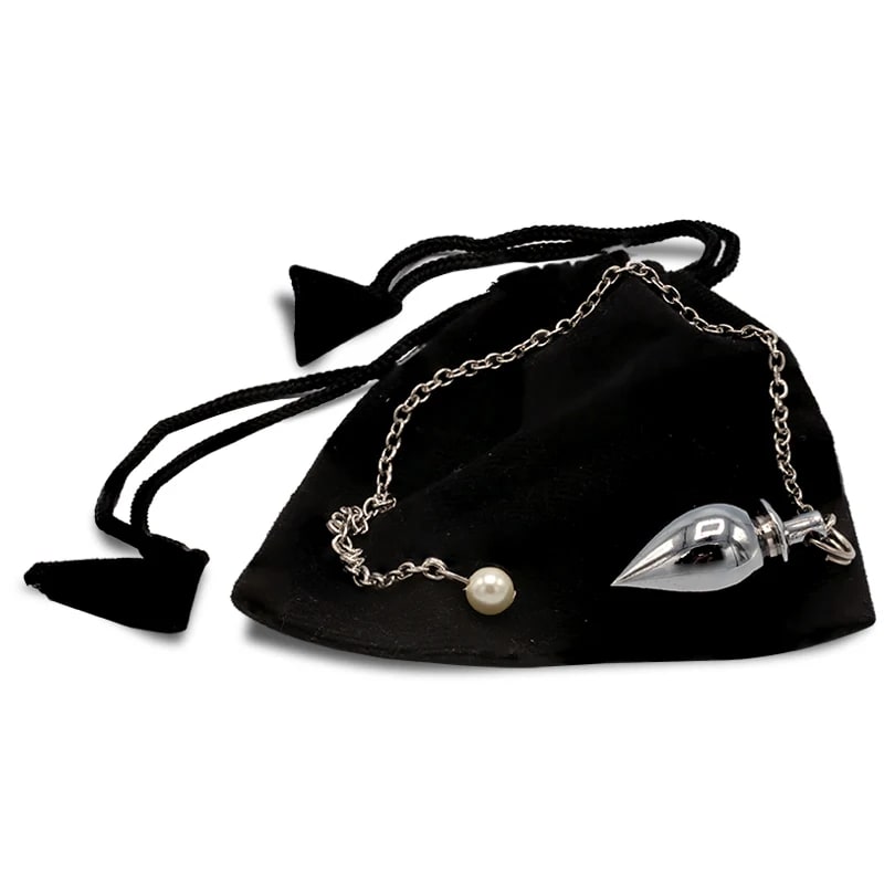 Pendel Messing druppel met dakje verchroomd 20 gram 3 cm - Afbeelding 2