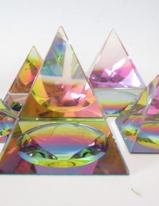 Kristallen Piramide Kleur 6 cm