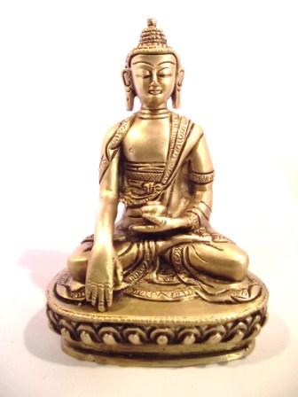 bedenken schors vochtigheid Boeddha Beeld messing 15 cm - Het Gouden Tijdperk