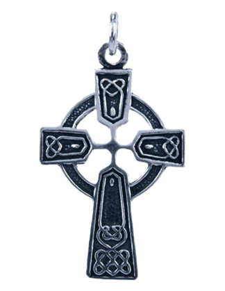 Hanger Keltisch Kruis zilver