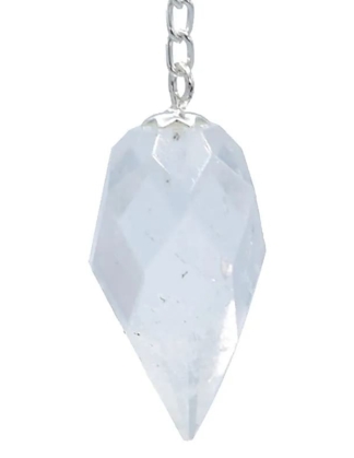 Pendel Bergkristal facet geslepen