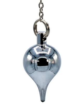 Pendel Messing druppel verchroomd 20 gram 3 cm