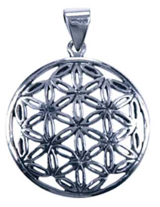 Hanger Flower of Life zilver klein