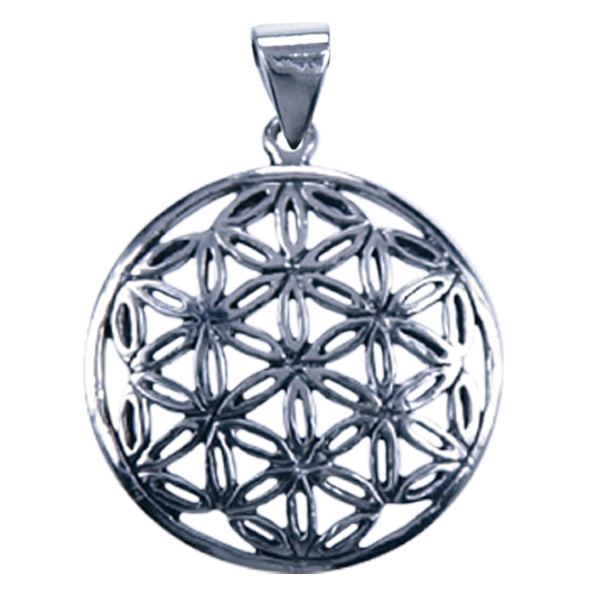 Hanger Flower of Life zilver klein