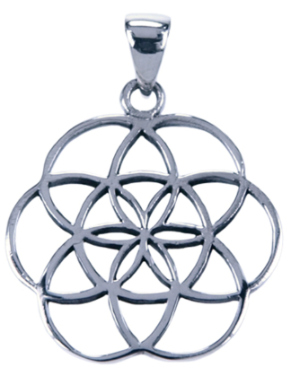 Hanger Seed of Life zilver medium