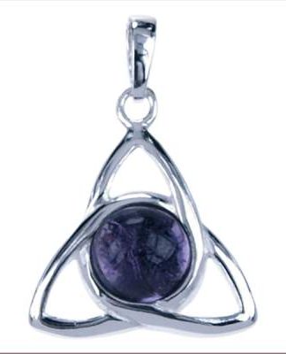 Hanger Triquetra met Amethist