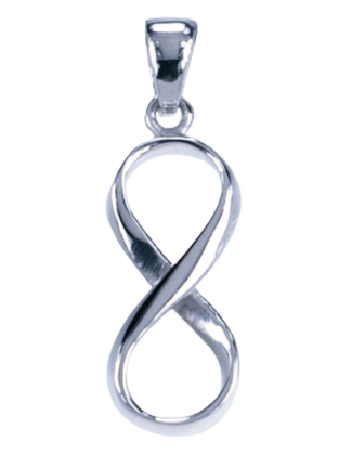 Hanger Lemniscaat zilver
