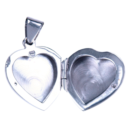 Medaillon hanger Hart zilver - Afbeelding 2