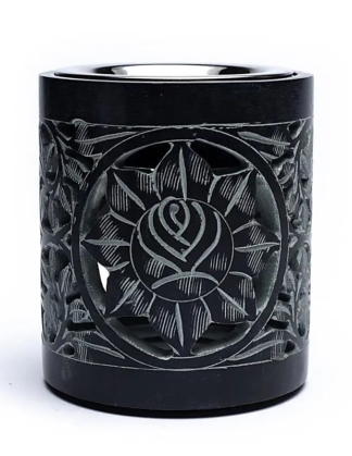 Aromalamp / Wierookbrander Flower zeepsteen