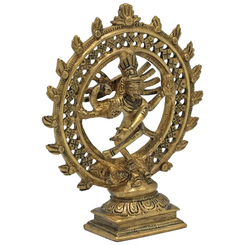 Shiva Nataraj 15 cm messing - Afbeelding 2