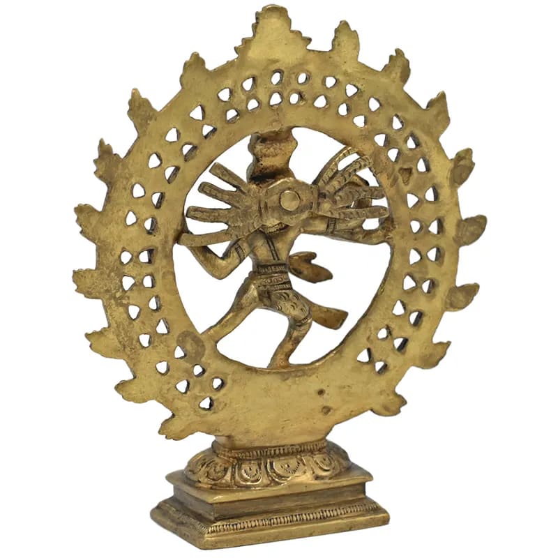 Shiva Nataraj 15 cm messing - Afbeelding 3