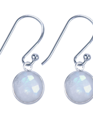 Oorhangers Maansteen zilver