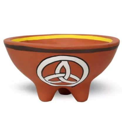 Smudge bowl Triquetra terra cotta