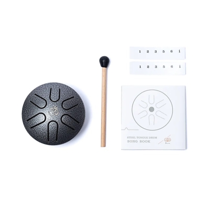 Hluru Mini tongue drum grijs - Afbeelding 4