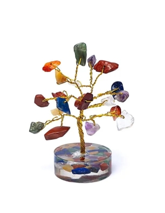 Edelsteenboom 7 Chakra's 6 cm