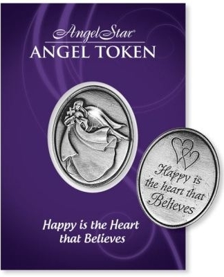 Engelen munt met tekst