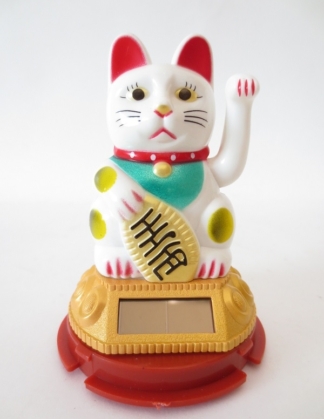 Chinese Gelukskat solar light 7 cm