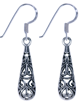 Oorhangers zilver opengewerkt