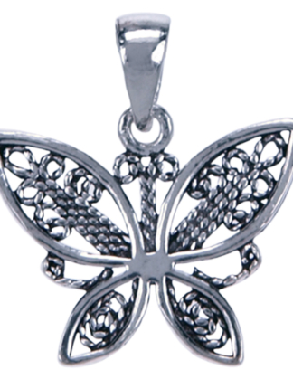 Hanger Vlinder zilver