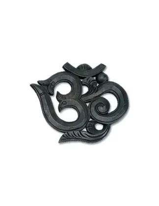 Ohm symbool hout zwart 22 cm