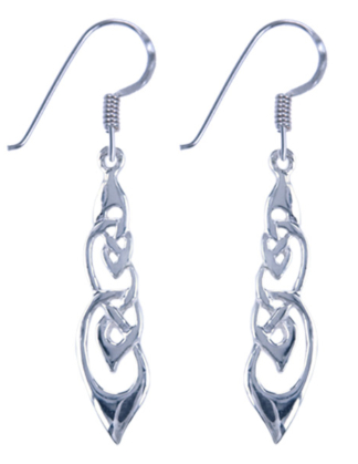 Oorhangers Keltische Knoop zilver