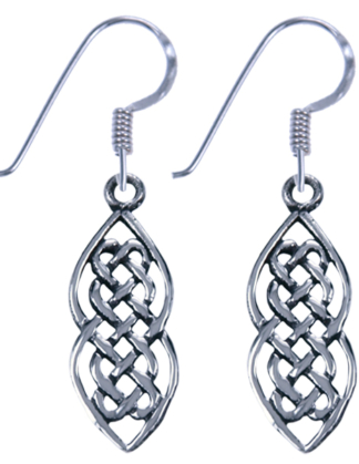Oorhangers Keltische Knoop zilver