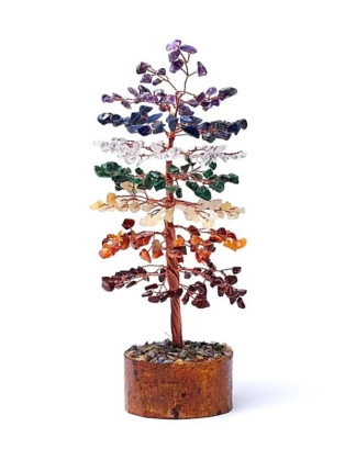 Edelsteenboom 7 Chakra's 23 cm
