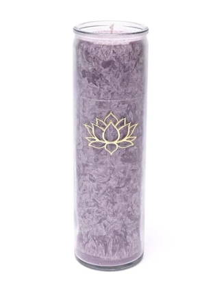 Kaars stearine Lotus violet