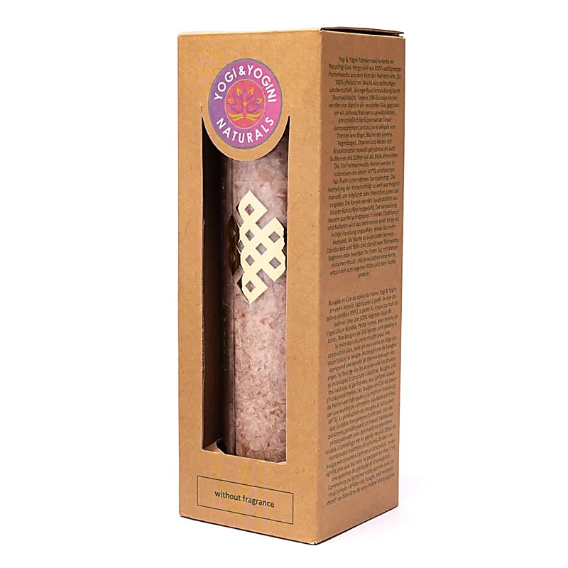 Kaars stearine Oneindige Knoop lichtbruin - Afbeelding 2