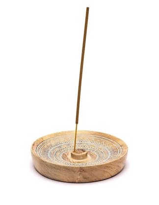 Wierookhouder Mandala mangohout