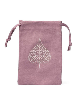 Buidel Bodhiblad katoen 13 x 19 cm lila
