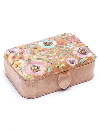Sieraden / Tarot doos fluweel Bloemen