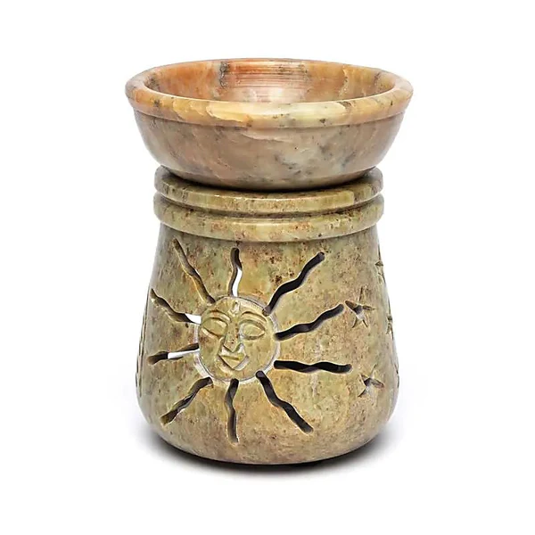Aromalamp Zon en Maan zeepsteen